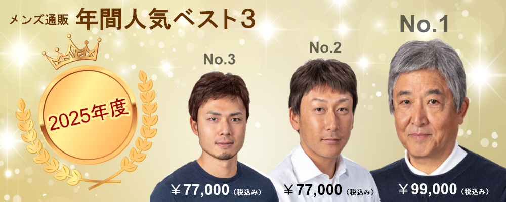 2025年間ベスト3のバナー男性